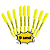 MARCA TEXTO AMARELO Kits Caixa com 3/6/9/12 UND Amarelo fluorescente Jocar Office - Imagem 8