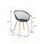 CADEIRA LOA PP BASE METAL COR MADEIRA - Imagem 4