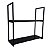 Prateleira 2 Andares Industrial Mdf Preto - Imagem 6