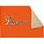 PAPEL CARTAO FOSCO LARANJA 48x66 CM PACOTE COM 20 FOLHAS LAMAR - Imagem 1