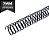 ESPIRAL PARA ENCADERNAÇÃO 07MM PRETO (25 FOLHAS) 100 UNIDADES LASSANE - Imagem 1