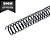 ESPIRAL PARA ENCADERNAÇÃO 09MM PRETO (50 FOLHAS) 100 UNIDADES LASSANE - Imagem 1
