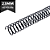 ESPIRAL PARA ENCADERNAÇÃO 23MM PRETO (140 FOLHAS) 60 UNIDADES LASSANE - Imagem 1