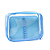 ESTOJO ESCOLAR PVC CRISTAL AZUL COM DIVISÃO (23 x 16 x 6 CM) DAC - Imagem 1