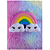 CADERNETA DE ANOTAÇÕES PELUCIA ARCO IRIS 70 FOLHAS 150 X 215 MM VMP - Imagem 1