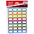 ETIQUETAS AUTO ADESIVAS PARA NOME 18 x 28 MM BLISTER COM 256 ETIQUETAS VMP - Imagem 1