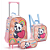 KIT MOCHILA DE RODINHAS COM LANCHEIRA E ESTOJO SMILES PANDA SEANITE - Imagem 1