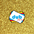 E.V.A COM GLITTER OURO 40x48 CM PACOTE COM 10 FOLHAS DUBFLEX - Imagem 1