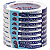 FITA DUPLA FACE 12MMx30M EURO DPF 740 8 UNIDADES EUROCEL - Imagem 1