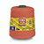 BARBANTE COLORIDO 600 N. 6 600M LARANJA CIA TEXTIL - Imagem 1