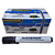 MARCADOR PARA QUADRO BRANCO RECARREGAVEL PRETO 12 UNIDADES MP619 MASTERPRINT - Imagem 1
