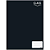 CADERNO CAPA DURA BROCHURAO COLOR PRETO 80 FOLHAS (5UN) 200 x 275 MM CLASS FORONI - Imagem 1