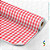 TNT 1,40 DE LARGURA ESTAMPADO XADREZ BRANCO E VERMELHO 40G ROLO COM 25 M SUPPER - Imagem 1