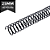 ESPIRAL PARA ENCADERNAÇÃO 25MM PRETO (150 FOLHAS) 10 UNIDADES PLASTYLINE - Imagem 1