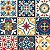 PLASTICO ADESIVO LEOTACK ESTAMPADO AZULEJO 3 45CM x 10M 80 MIC LEOARTE - Imagem 1