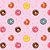 PLASTICO ADESIVO LEOTACK ESTAMPADO DONUT 45CM x 10M 80 MIC LEOARTE - Imagem 1