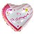 BALAO METALIZADO 18 ESTAMPADO CORACAO TE AMO 5 UNIDADES MAKE+ - Imagem 1