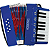 Acordeon Sanfona Infantil 104 Azul Turbinho - Imagem 1