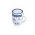 Caneca de Porcelana c/ tampa e filtro - Azul/branca - 310ml - Imagem 1