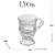 Xicara p/ Cappuccino c/ Alça e Pé de Cristal 142ml - Lyor - Imagem 4