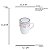 Caneca de porcelana super white c/tampa E filtro rose rosa/branco 310ml - Imagem 3