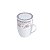 Caneca de porcelana super white c/tampa E filtro rose rosa/branco 310ml - Imagem 4