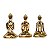 Conjunto de 03 pçs Yoga Porcelana 6cm - Dourada - Imagem 2