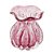 Vaso De Vidro Murano Italy Rosa Pink 11,5x13cm - Lyor - Imagem 1