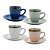 Conjunto de 4 Xícaras de café e pires de Porcelana - 90ml - Imagem 1