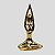Estátua de porcelana Zen Yoga Lotus - Dourado - Imagem 1