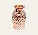 Vaso Decorativo Metalizado Diamond Rose Gold 10,5x7cm - Imagem 1