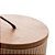 Potiche Cerâmica Lines Bege Tampa De Bambu 12,5cm - Lyor - Imagem 3
