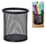 Kit com 3 organizadores porta lapis/caneta em metal - preto - Imagem 3