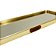 Bandeja Retangular de metal com Espelho 12x35m - Dourada - Imagem 3