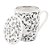 Caneca de porcelana c/tampa E filtro Flowers 310ml - Imagem 1