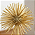 Escultura Ouriço Decorativo em Metal 22cm Dourado - Imagem 8