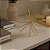 Escultura Ouriço Decorativo em Metal 22cm Dourado - Imagem 4