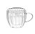 Jogo de 02 Xícaras Classic P/ café Parede Dupla Vidro 80ml - Imagem 5