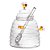 Meleira De vidro borossolicato C/ Pegador E Tampa Bee 470ml - Imagem 1