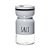 Saleiro de Vidro com Tampa de Metal branco 120ml - Imagem 1