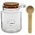 Conj 3 Potes Porta-Tempero de Vidro com Colher e Tampa de Bambu e bandeja – 240ml - Imagem 2