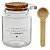 Conj 3 Potes Porta-Tempero de Vidro com Colher e Tampa de Bambu e bandeja – 240ml - Imagem 3