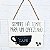 Quadro Placa para o Cantinho de Café Decorativo em Madeira 20x16cm - Imagem 1