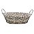 Cesto de pão ou Fruteira Oval C/ Alça Metal 29cm - Imagem 1