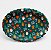 Bandeja Funda Natal Decorada Papai Noel Oval para servir - 44cm - Imagem 2