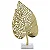 Escultura Folha Decorativa 49cm em Metal e Marmore Grande - Imagem 6