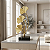Escultura Decorativa Folhas de Metal Decoração base Marmore - Imagem 3