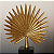 Escultura Decorativa Folha Leque em Resina Dourado 18x13,5cm - Imagem 6
