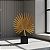 Escultura Decorativa Folha Leque em Resina Dourado 18x13,5cm - Imagem 7