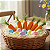 Kit com 12 Cenoura Pequena Enfeite Decoração Cestas De Páscoa - Imagem 3